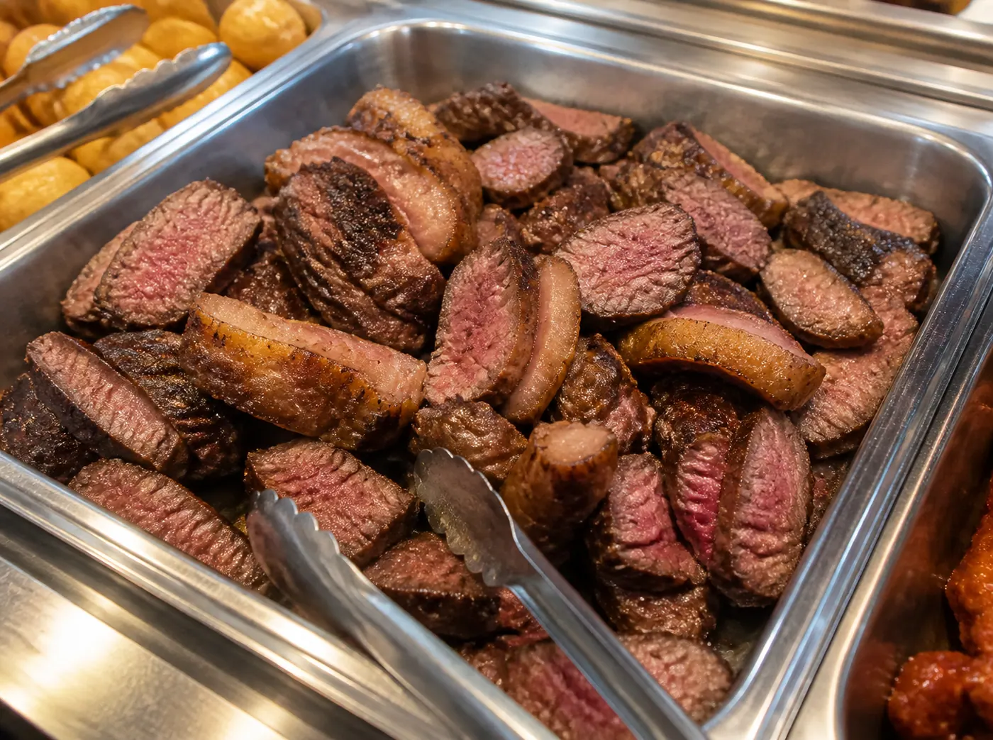 Imagem ilustrativa de picanha fatiada na brasa